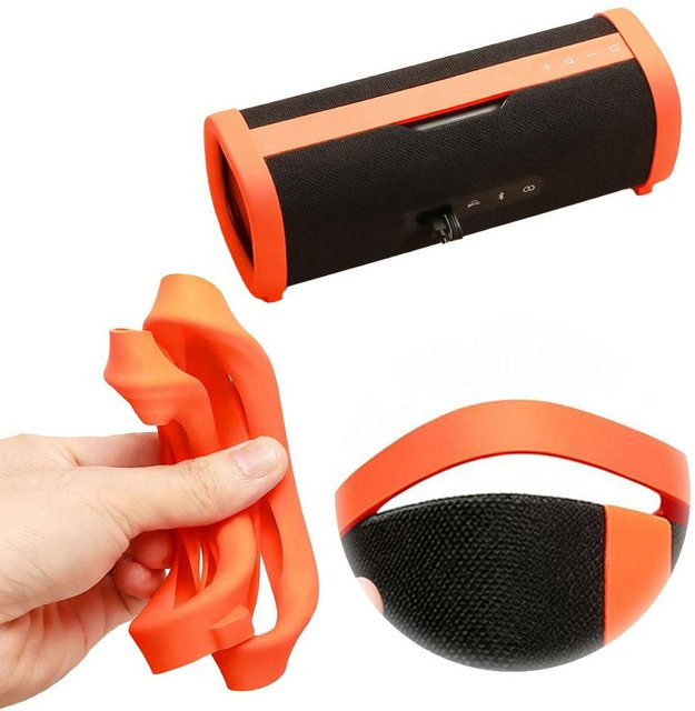 Rutschfeste Silikonhülle für Xiaomi Sound Party Speaker in Orange - Bild 1
