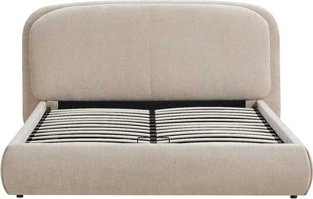 Vente-unique Bett Zorima mit Bettkasten in Beige, B/T: 160 x 200 cm - Bild 1