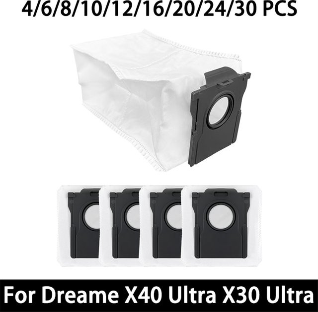 Dreame Staubbeutel Zubehör in Weiß und Lila für L10s Plus L10s Pro Ultra X50 Ultra X30 Ultra X30 Pro S30 Pro Ultra X40 Ultra X40 Pro - Bild 1