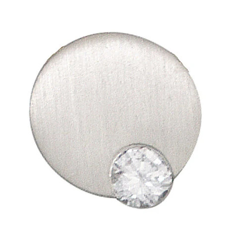 Colfem Anhänger rund, 950 Platin matt, Diamant Brillant, Unisex - Bild 1