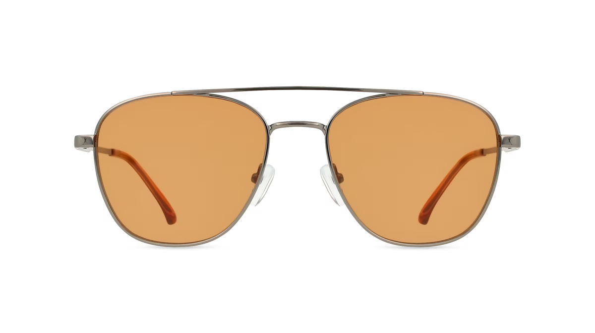 Fielmann BD 556 SUN CL Sonnenbrille Pilot, Vollrand, Edelstahl, Unisex, Grau - Bild 1