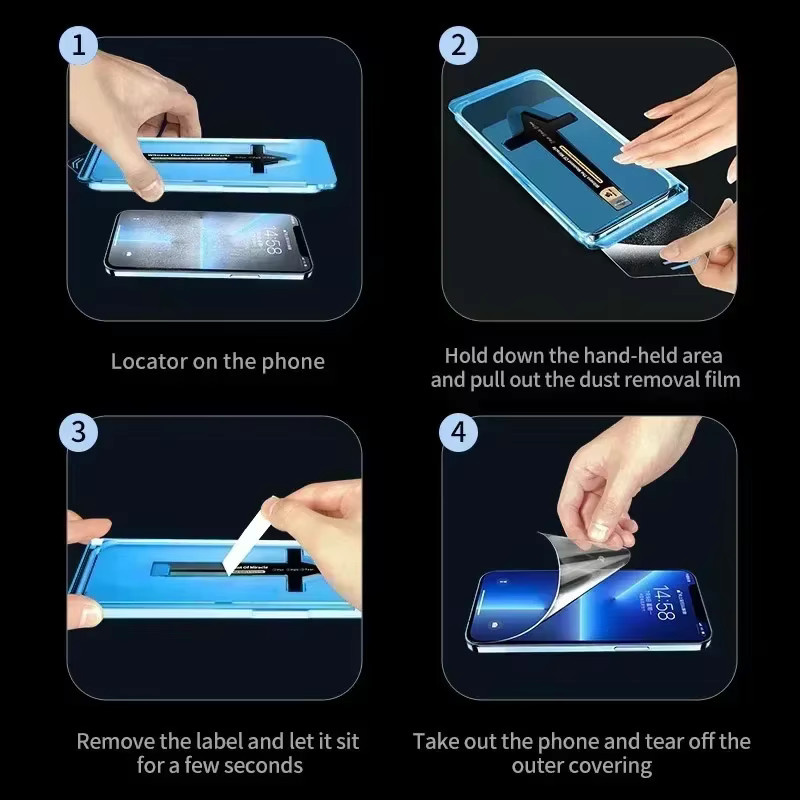 5 Stück Xiaomi Redmi Note 15 12S 11T 13 14 Pro Plus 5G 4G Displayschutzfolie aus gehärtetem Glas mit HD-Definition und Auto-Staubentfernungs-Kit in Transparent - Bild 2