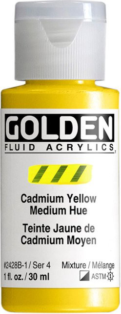 Golden Fluid Acrylfarbe Kadmiumgelb für Professionals - Bild 1
