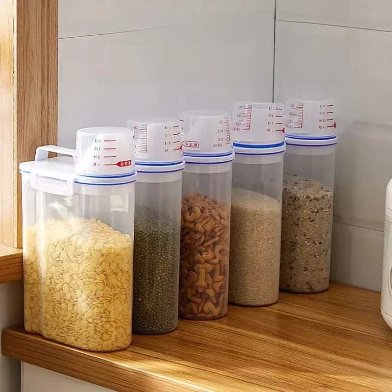 DUTRIEUX Küchen-Aufbewahrungsbox transparent, luftdicht und insektensicher, 1,5 kg bis 2 kg, ideal für Getreide und Mehl - Bild 2
