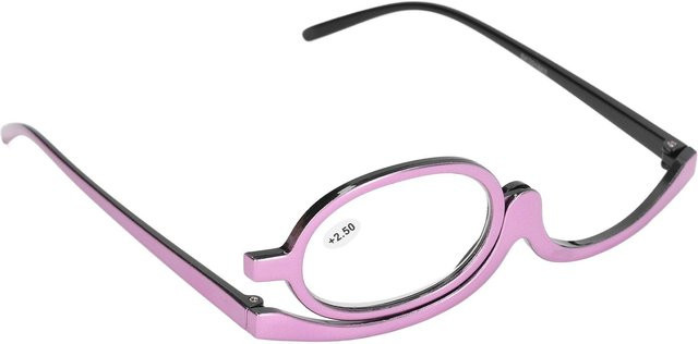 Lesebrille Make-up-Brille, Vollrand, oval, Metall, pink, Damen - Bild 1