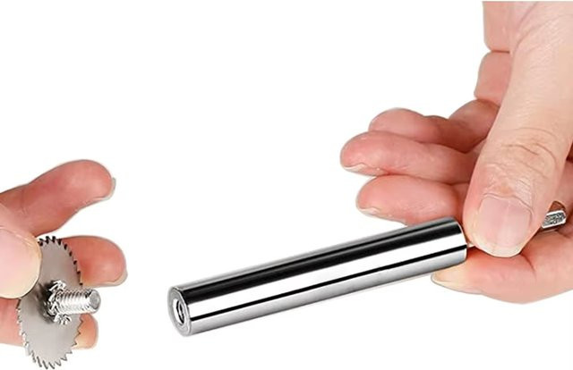 YUKU Mini-Kreissägeblatt für Holz und Metall mit Sechskantgriff in Silber - Bild 1