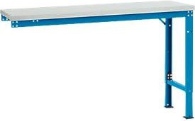 Manuflex Ansatztisch UNIVERSAL Spezial aus Kunststoff und Stahl, Lichtgrau und Lichtblau, B: 150 cm, T: 80 cm, H: 70 cm - Bild 1