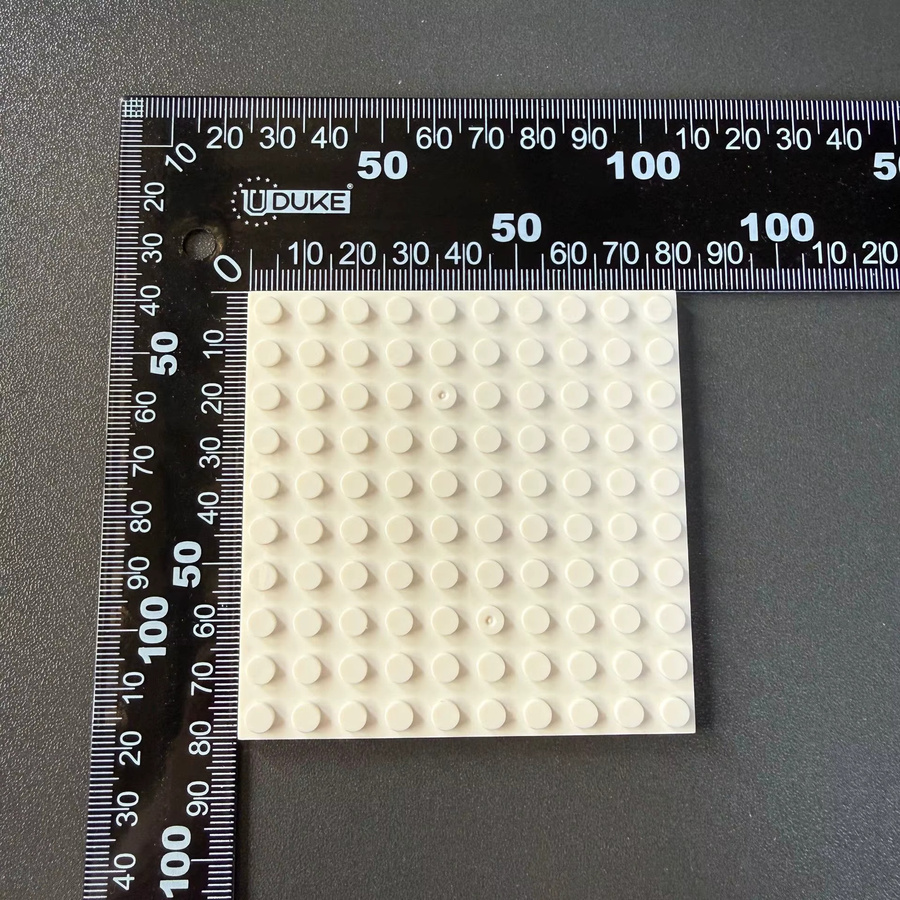 wishiot Doppelseitige Bausteine Dünne Grundplatte, 10-teiliges Set, Weiß - Bild 2