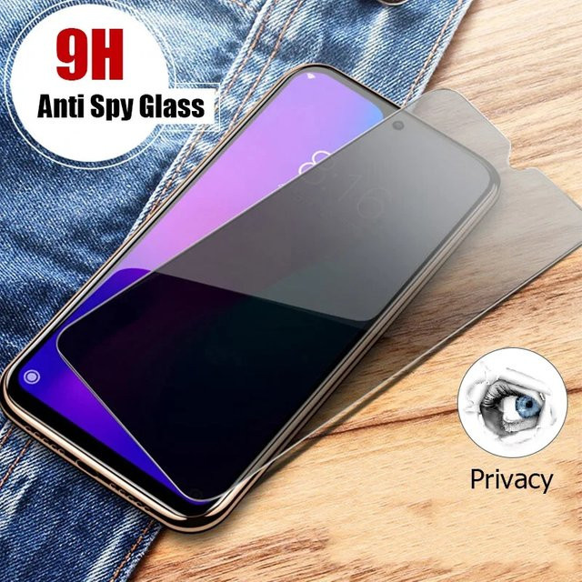 3er-Pack Privatsphäre Panzerglas Displayfolie Anti-Spy Screen Protector für OPPO A16s A77 A16 A54s A73 A16k Narzo 50A 30A 4G 5G in Transparent - Bild 1