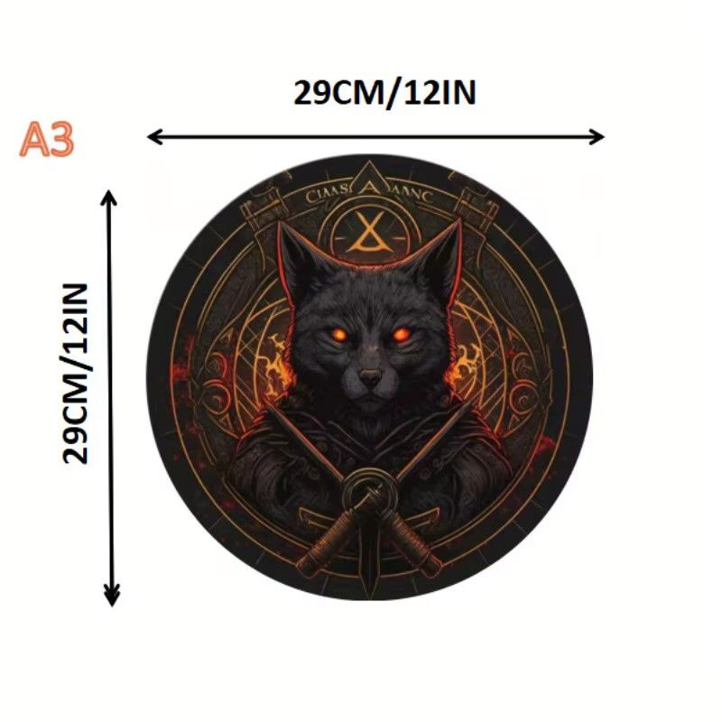 MaxRenard Holzpuzzle Schwarze Katze in A4 Form - Bild 2