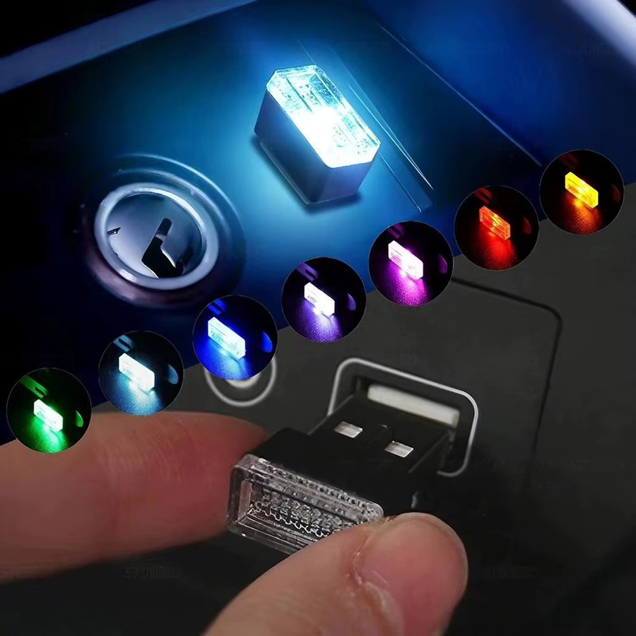 Stonego USB-LED-Atmosphärenlicht für den Auto-Innenraum in Schwarz als Plug-and-Play Dekorationslampe und Notbeleuchtung - Bild 2