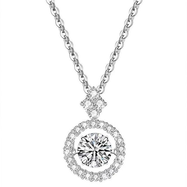 Lucky Star Jewelry Halskette, 925 Silber, Moissanit, Damen - Bild 1