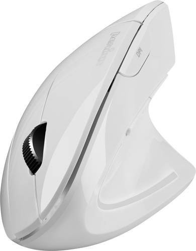 Perixx PERIMICE-813W Ergonomische Funkmaus mit Bluetooth in Weiß mit 800/1200/1600 dpi - Bild 1