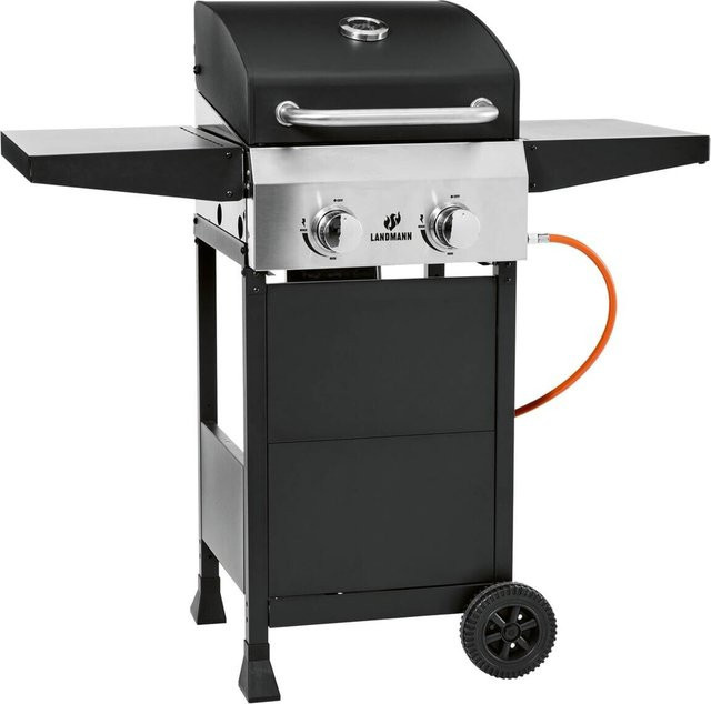 Landmann Gasgrill 2.0 aus Edelstahl in Schwarz, B/H/L: 55 x 104 x 104 cm - Bild 1