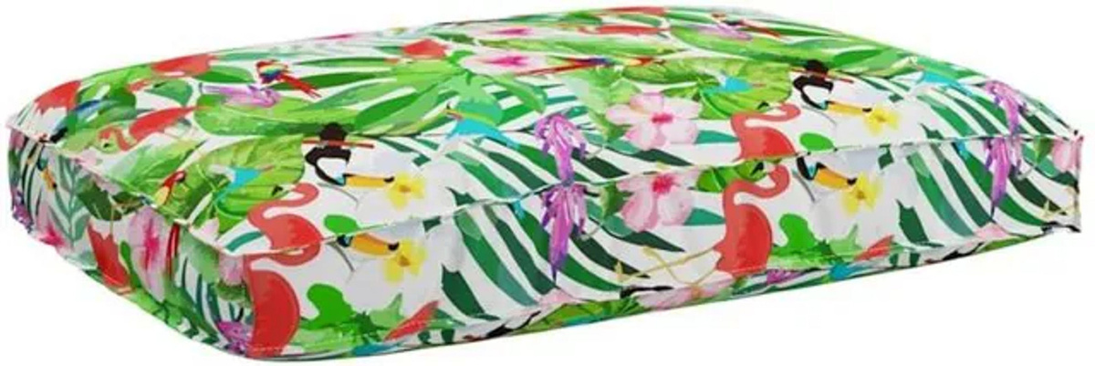Vidaxl Palettenkissen für die Sitzfläche mit Blumenmuster in Bunt, B/T/H: 120 x 80 x 12 cm - Bild 1