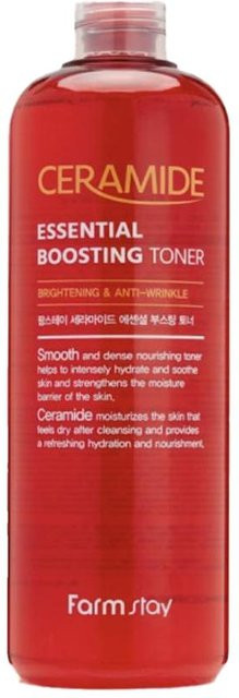 Farm Stay Ceramide Essential Boosting Toner, 500 ml, mit Ceramide, Niacinamid, Hyaluronsäure - Bild 1