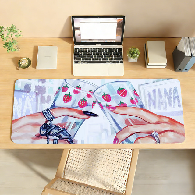 Anime N-NANA Mauspad in Multicolour, rutschfeste Tischunterlage aus Gummi für PC und Laptop - Bild 1