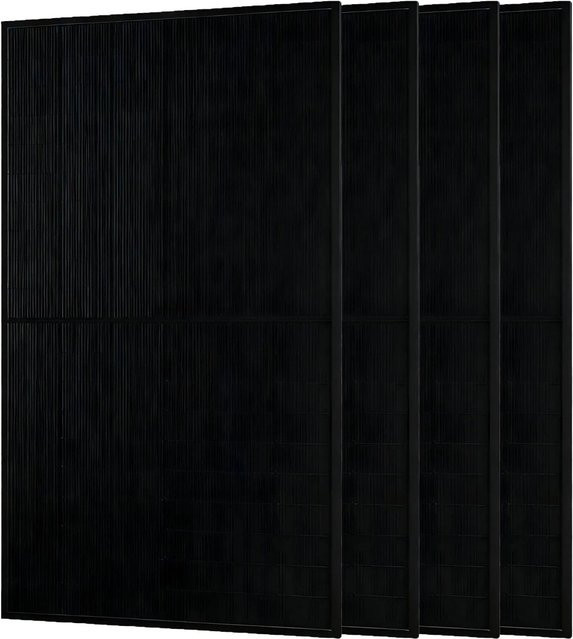 JA Solar 500W Bifazial Glas-Glas Solarpanel Monokristallin Full Black JAM60D41 LB 4er Set - Bild 1