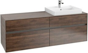V&B Waschtischunterschrank Collaro mit LED-Beleuchtung 12W, B/T/H: 160 x 54,8 x 50 cm - Bild 1