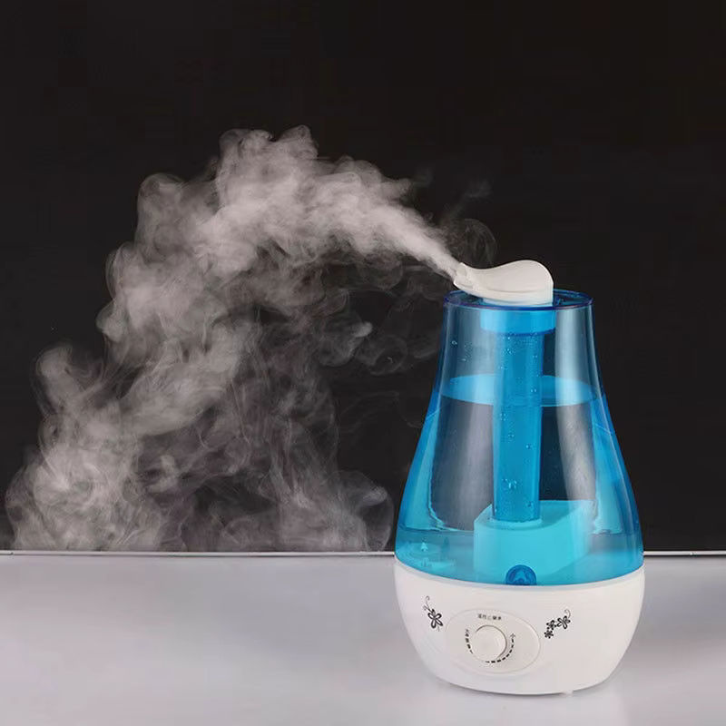 THANKSHARE Ultraschall-Luftbefeuchter mit Doppel-Sprühfunktion und 7-Farben LED, Aroma Diffusor für ätherische Öle, 3000 ml, Schwarz/Blau - Bild 2