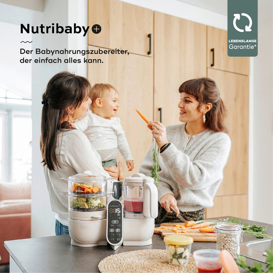 Babymoov NutribabyPlus Babynahrungszubereiter und Sterilisator in Beige - Bild 2