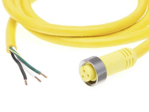 Molex 1300060222 Sensor-Aktor-Steckverbinder konfektioniert in Gelb aus Edelstahl - Bild 1