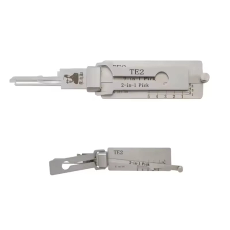TE2 Lishi 2-in-1 Schloss-Pick und Decoder für TESA-Schlösser in Silber - Bild 2