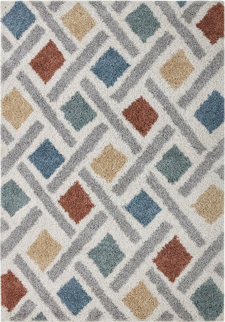 Geometrischer Teppich Kadima Design von MERSEY in Bunt, B/B: 80 x 150 cm - Bild 1