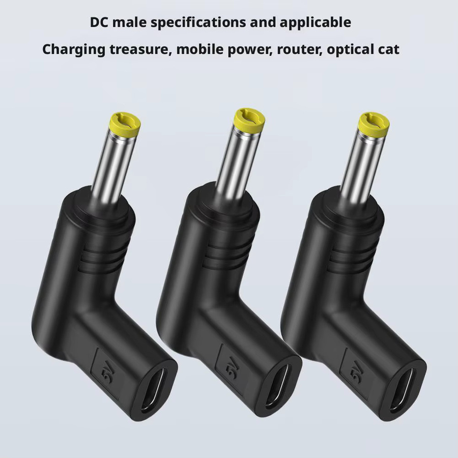 Universal USB-C auf DC Adapter für 5V 9V 12V Ladeadapter in Schwarz - Bild 2