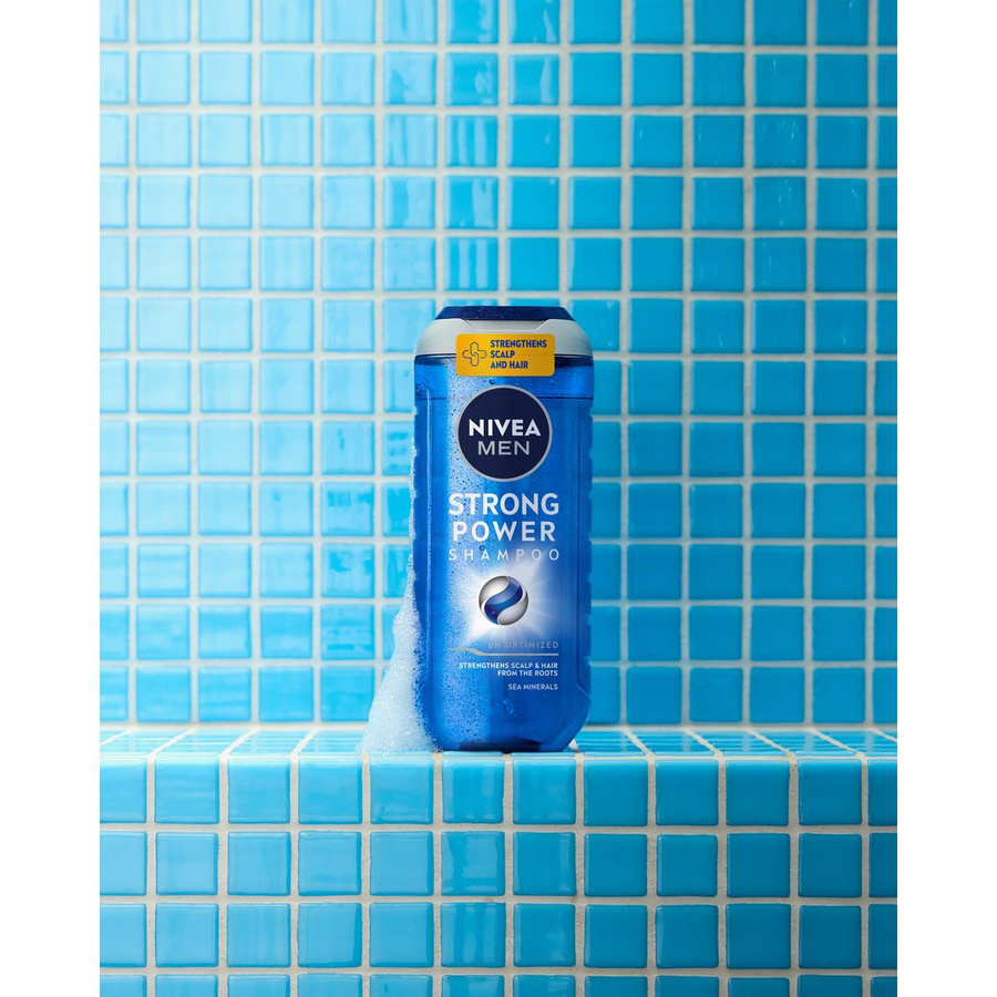 NIVEA Men Strong Power Shampoo, 250 ml, für schwaches und strapaziertes Haar - Bild 2