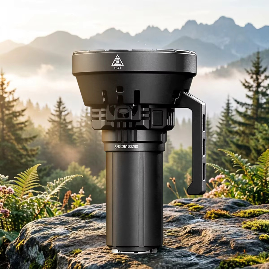 IMALENT MS32 Taktische LED Taschenlampe in Schwarz mit 200.000 Lumen und Cree XHP70.2 LEDs, wiederaufladbar - Bild 4