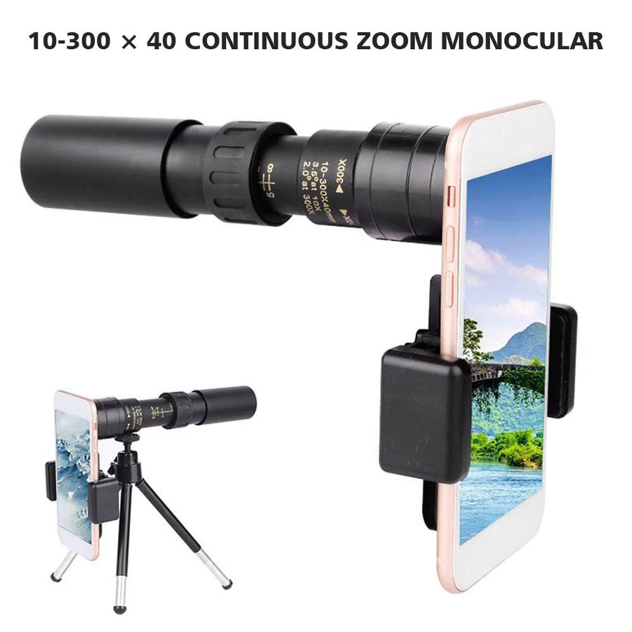 Tragbares Teleskop mit Super Zoom und hochauflösender Optik in Schwarz für Fotografie und Jagd - Bild 4