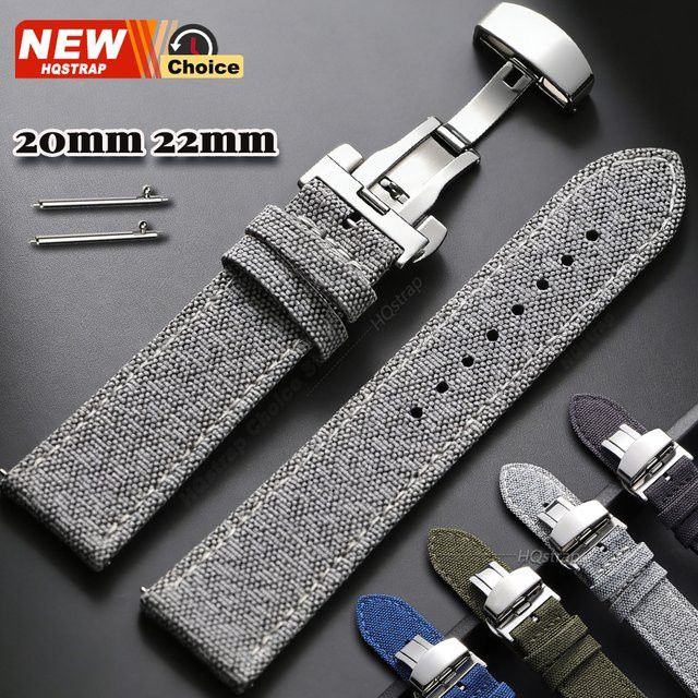 HQstrap Smartwatch Leder-Nylon-Armband, Unisex - Bild 1