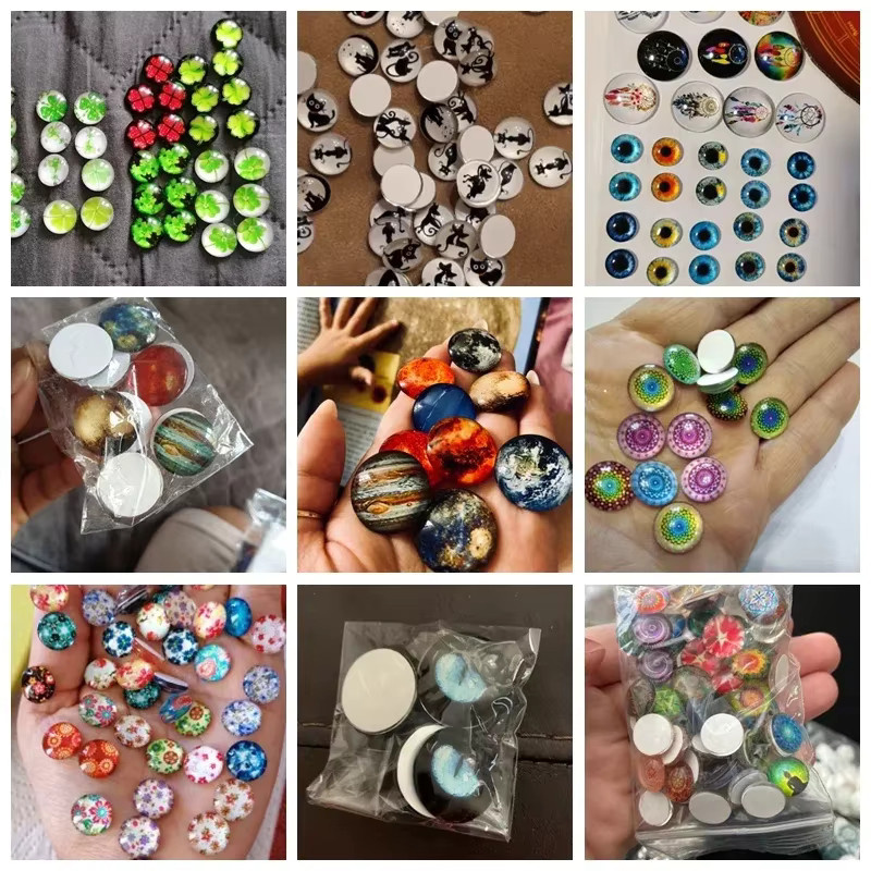 ESSPOC Glas Cabochon, rund, personalisiert, DIY Schmuck - Bild 4
