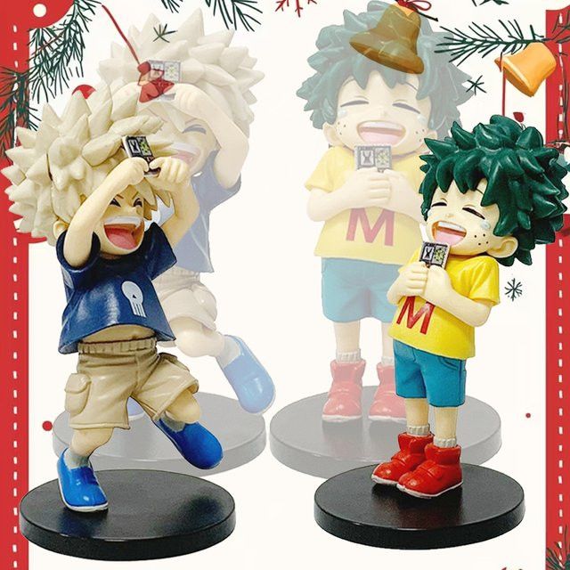 Bandai Anime My Hero Academia Actionfiguren Midoriya Izuku und Bakugou Katsuki aus PVC Multicolor - Bild 1