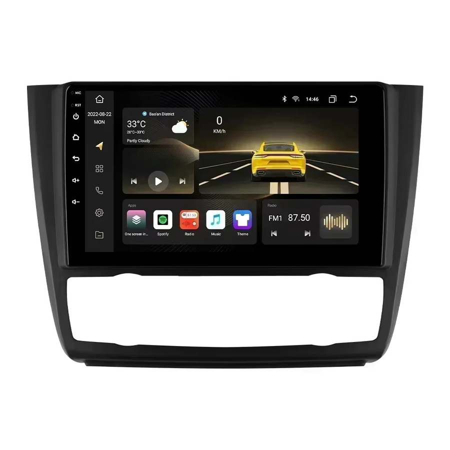 Hizpo Android 14 Autoradio für BMW 1er Serie E81 E82 E87 E88 (2004 - 2011) mit GPS, DSP, Carplay, 4G und Wifi in Schwarz - Bild 4