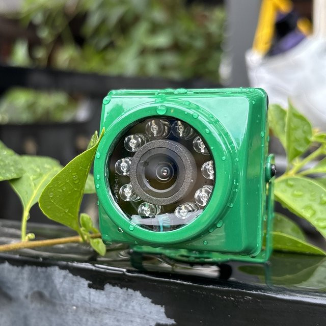 HQCAM Mini 5MP Sicherheitskamera Kabellos Outdoor WiFi mit Menschenerkennung und IR CUT 940nm LED, Wasserdicht IP65, Farbe: Grün - Bild 1