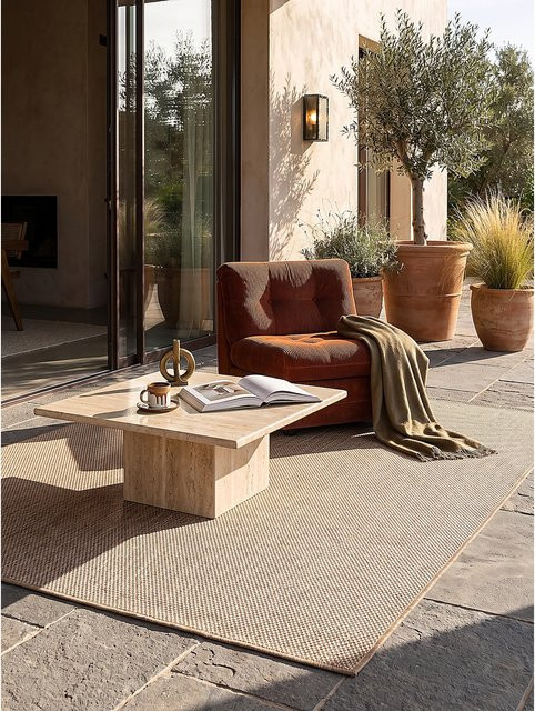 Flachgewebe-Teppich Kadima von KADIMA DESIGN aus Polypropylen in Beige, B/T: 240 x 340 cm - Bild 1