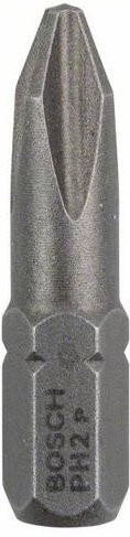 Bosch Kreuzschlitz-Bit PH 2 extra hart aus Stahl, 3 Stück, Grau - Bild 1