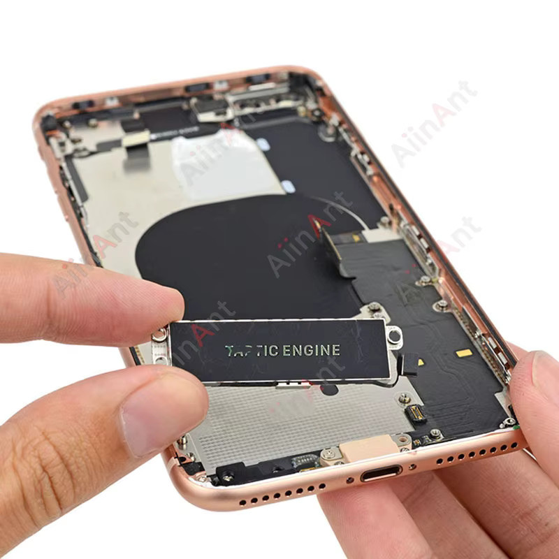AiinAnt Taptic Motor Flexkabel für iPhone 11 Pro X XR XS Max 7 8 Plus in Schwarz mit Aufkleber - Bild 3
