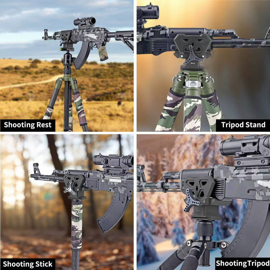 COBONE Sattelgewehrklemmen-Adapter aus Aluminium in Schwarz als leichte Stativhalterung für Jagd und Outdoor-Schießhalterungen - Bild 4
