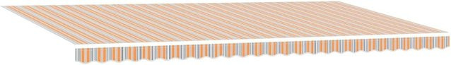 vidaXL Ausziehbare Markise Mehrfarbig aus Polyester und Aluminium B/T: 600 x 350 cm - Bild 1