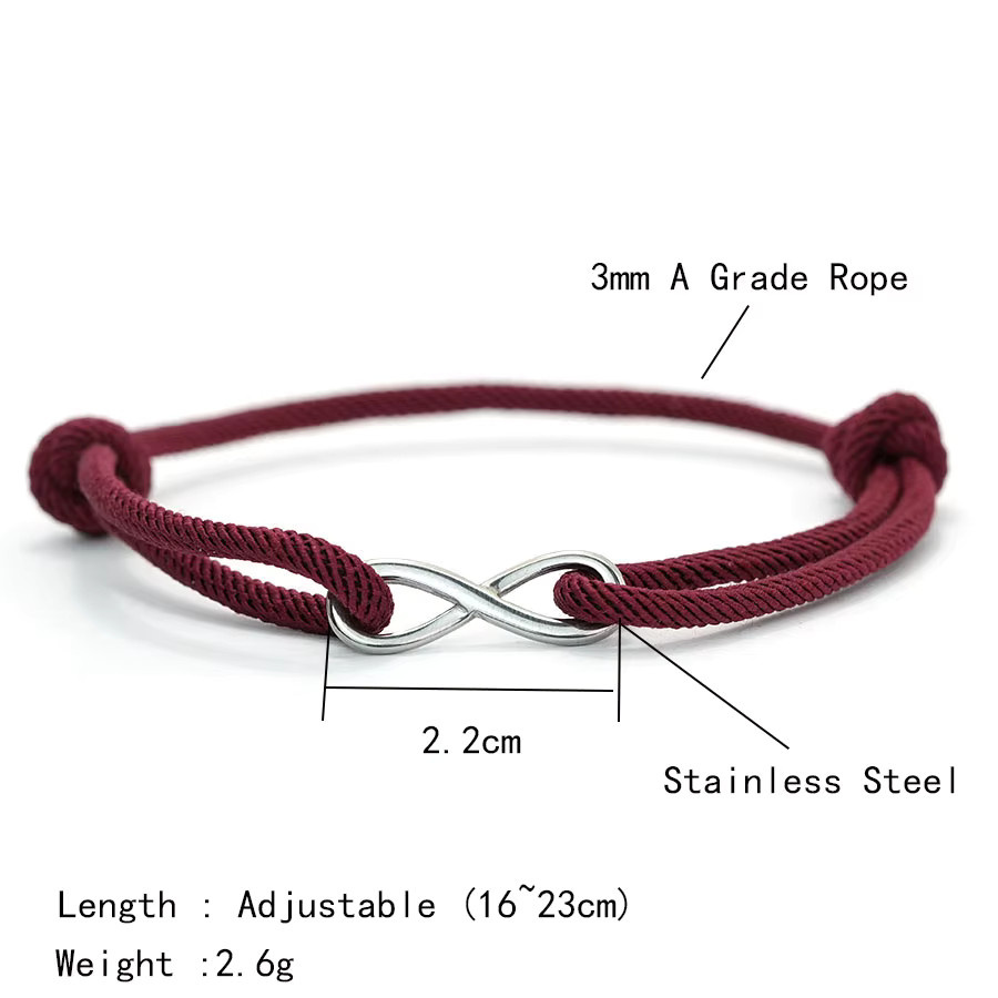 Noter Herren-Seilarmband, Edelstahl, 3 mm - Bild 2