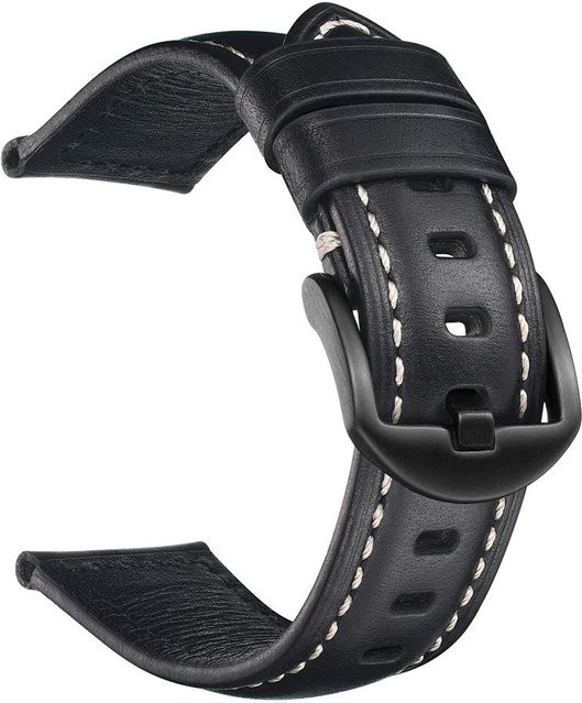 Uhrenarmband Edelstahl, 22mm, schwarz, Unisex - Bild 1