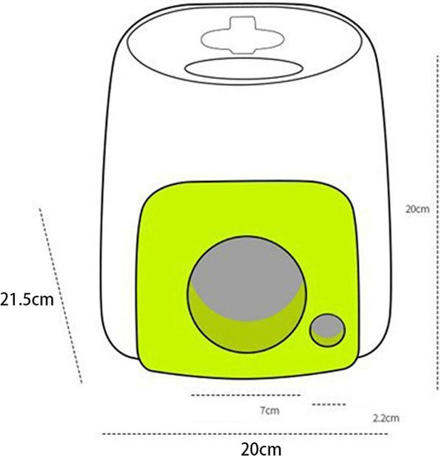 mfySpace Hundeball-Rollmaschine, interaktive Tennisball-Rollmaschine, yellow - Bild 1