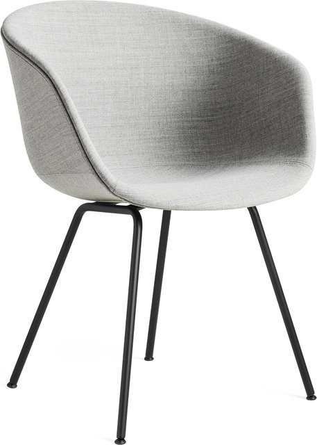 HAY About A Chair AAC 27 Polstersessel in Grau mit Stoffbezug und Edelstahlgestell - Bild 1