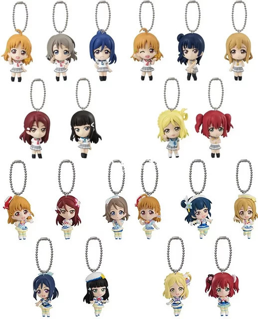 NIJIGEN PLANET Love Live! Action lovelive!! Sonnenschein Gashapon Anhänger, Kunststoff, Bunt / Mehrfarbig - Bild 1