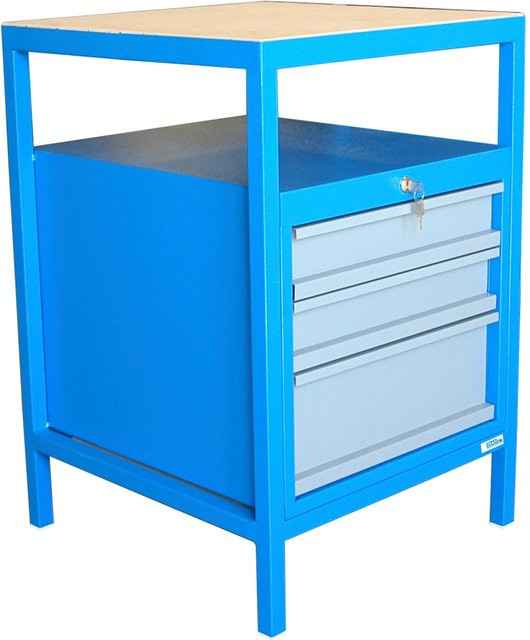 Güde Werkbank P 600 S aus Stahl in Blau-Silber, B/T/H: 85,0 x 60,0 x 3,0 cm - Bild 1