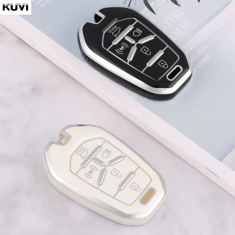 Kuvi TPU Schlüsselhülle für Ssangyong Rexton Y400 Y450 G4 2021 2022 mit 5 Tasten - Bild 3