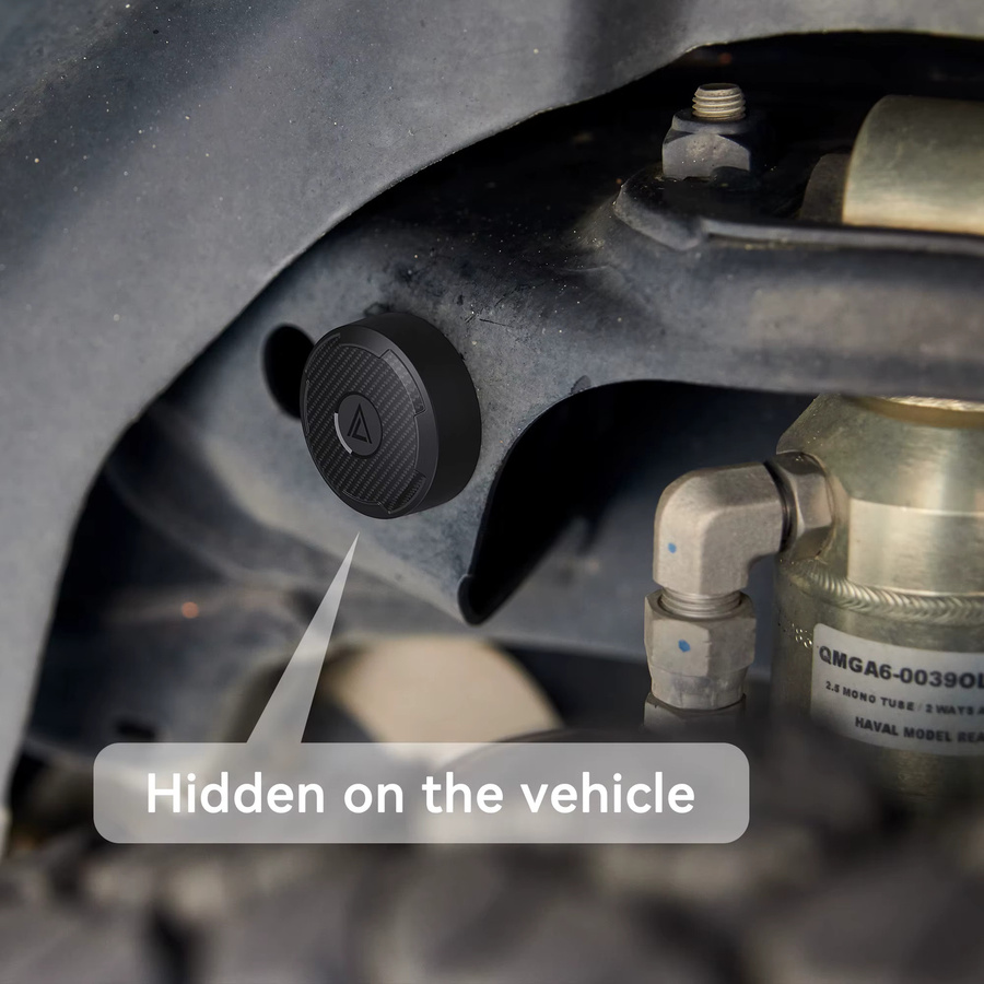 Wasserdichte Magnet-Hülle für Apple AirTag in Schwarz zur versteckten Befestigung an Auto, Fahrrad oder Motorrad - Bild 4